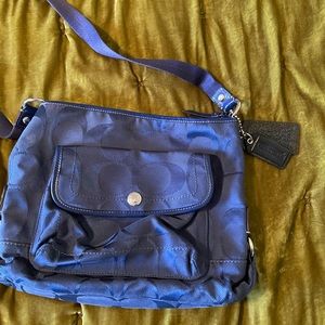 Coach crossbody cobalt blue